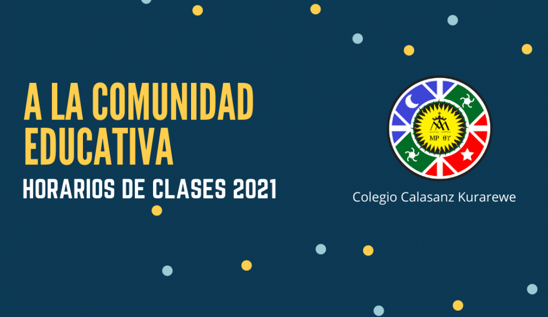 Horarios de clases - Marzo 2021